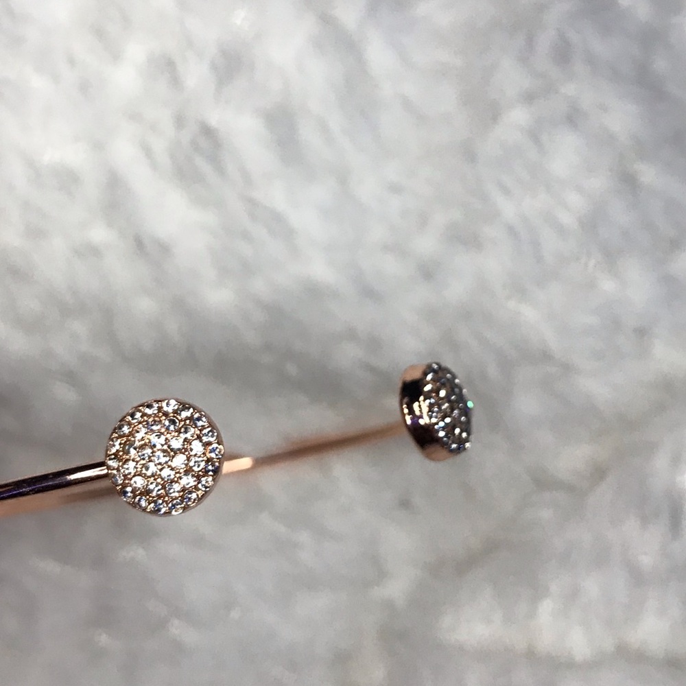 This is a rose gold bracelet with the matching watch